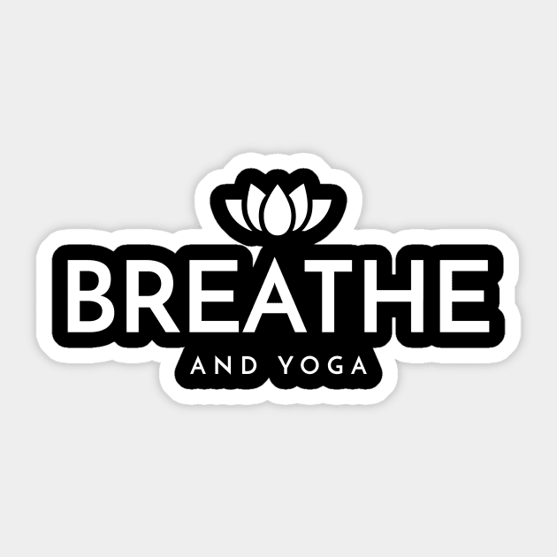 Breathe and Yoga Sticker by Dosiferon